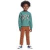 Chenille Sweatshirt, Green - Sweatshirts - 2