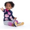 Baby Fuzzy Smile Sweater Set, Navy - Sweaters - 3
