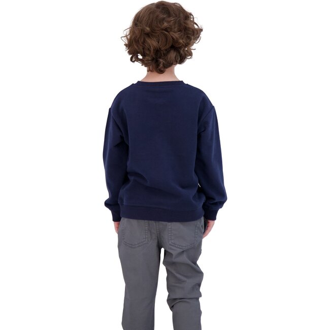 Chenille Sweatshirt, Navy - Sweatshirts - 3