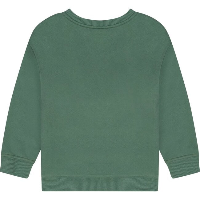 Chenille Sweatshirt, Green - Sweatshirts - 4