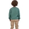 Chenille Sweatshirt, Green - Sweatshirts - 6