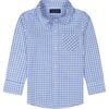 Gingham Button Down, Light Blue - Shirts - 1 - thumbnail