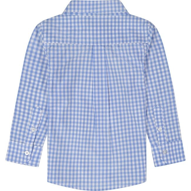 Gingham Button Down, Light Blue - Shirts - 2