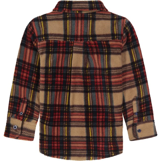 Plush Button-Up, Brown
