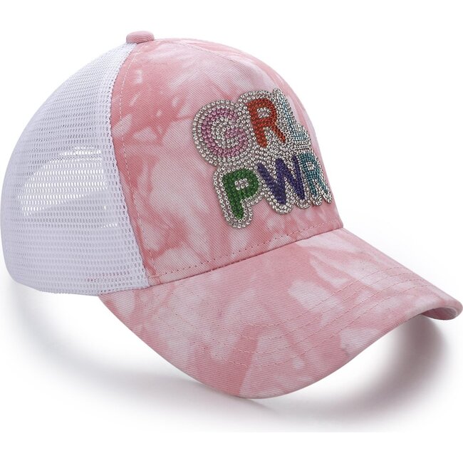 Baseball Cap with GRL PWR, Pink Tie Dye - Andy & Evan Hats, Scarves ...