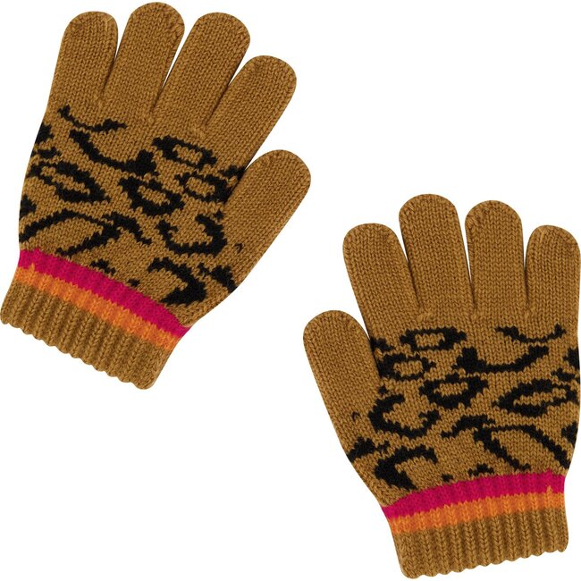 Leopard Hat and Glove Set, Leopard Rainbow - Mixed Accessories Set - 3