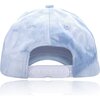 Baseball Cap With Flower, Blue Tie Dye - Hats - 3