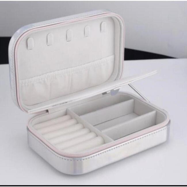 Glittery Hearts Jewelry Box, Pink - Jewelry Boxes - 3