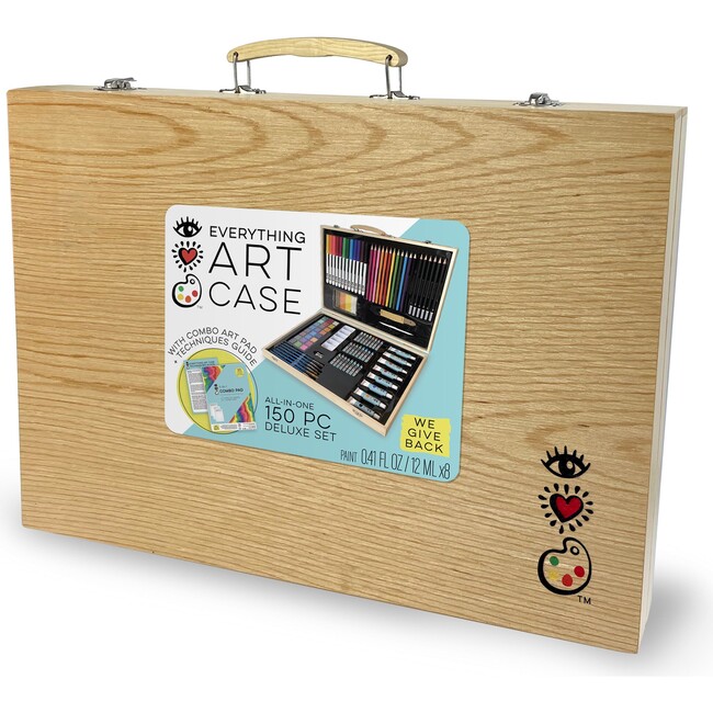 Deluxe Wooden Everything Art Case - Arts & Crafts - 2