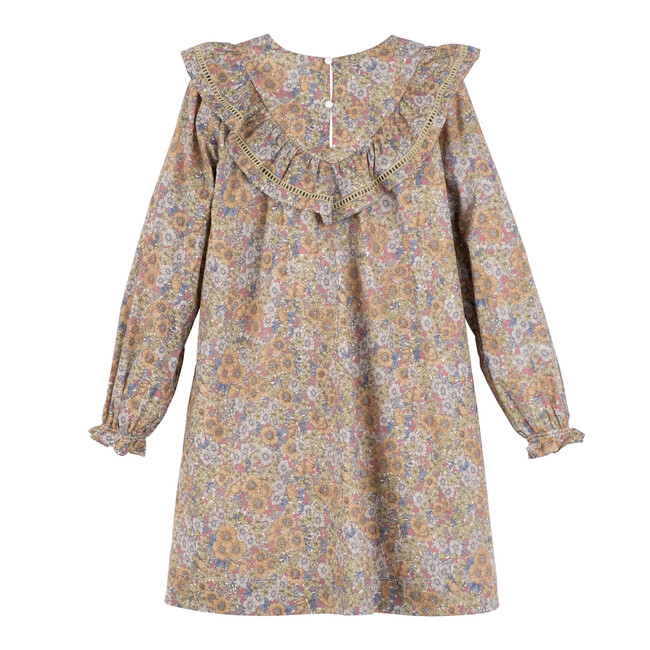 Cora Dress, Sage & Brown Floral