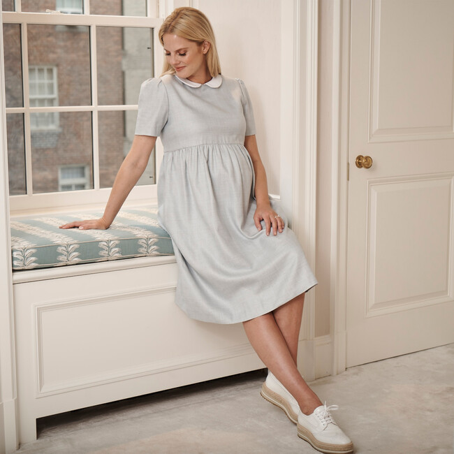 Peter Pan Collar Maternity Dress - Dresses - 2