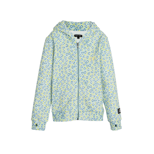 Rowan Sweatshirt Hoodie, Mint Leopard - Sweatshirts - 1