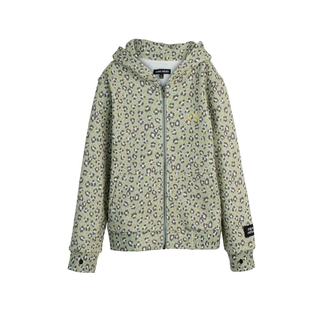 Rowan Sweatshirt Hoodie, Laurel Green Leopard - Sweatshirts - 1
