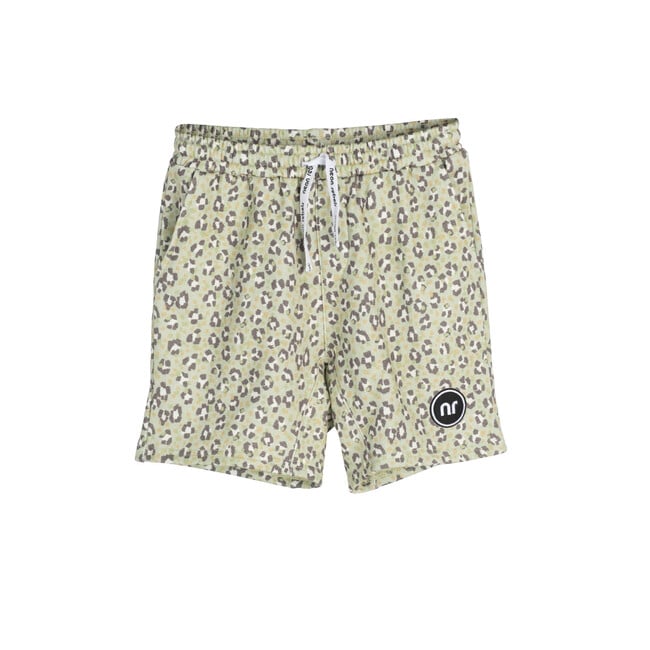 Dash Sweatshorts, Laurel Green Leopard - Shorts - 1