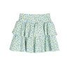 Courtney Ruffle Skirt, Mint Leopard - Skirts - 3