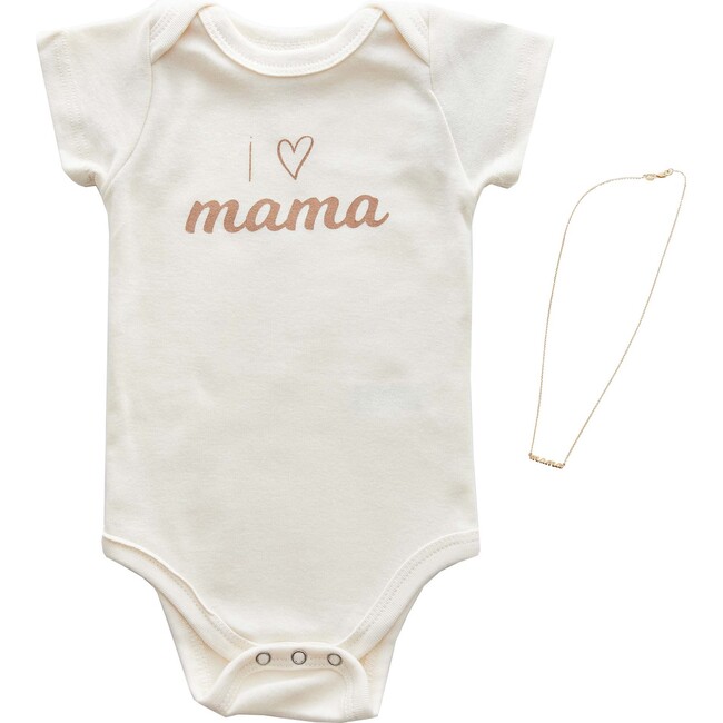 The Perfect Bundle - Gold Mama Necklace and Tenth & Pine Onesie