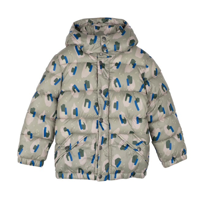 Rhodes Puffer Jacket, Blue Tonal Camo