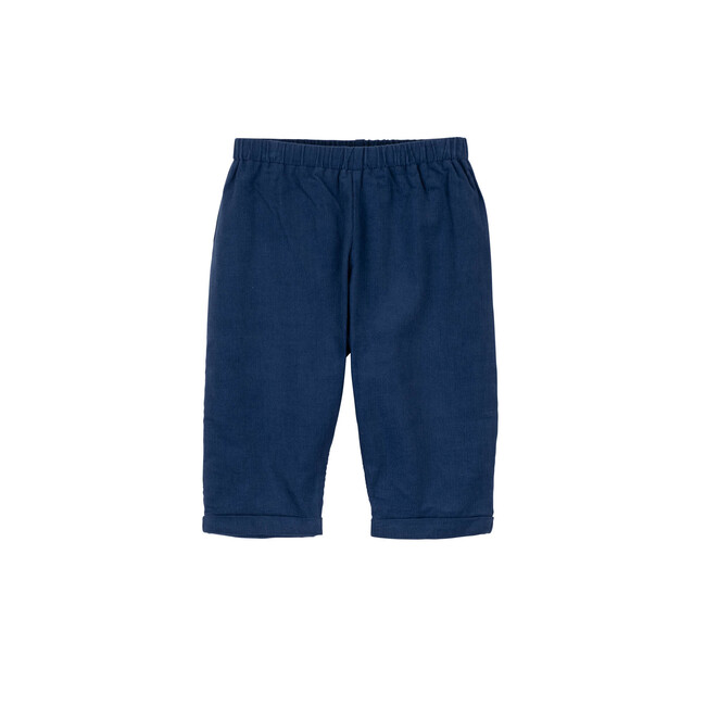 Baby Harley Pant, Navy Mini Cord - Pants - 1