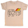 Surf Safari Tee, Natural Organic - T-Shirts - 1 - thumbnail