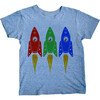 Spacedogs Tee, Blue Triblend - Tees - 1 - thumbnail