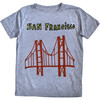 San Francisco Golden Gate Tee, Grey Triblend - T-Shirts - 1 - thumbnail