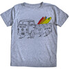 Surf Safari Tee, Grey Triblend - T-Shirts - 1 - thumbnail