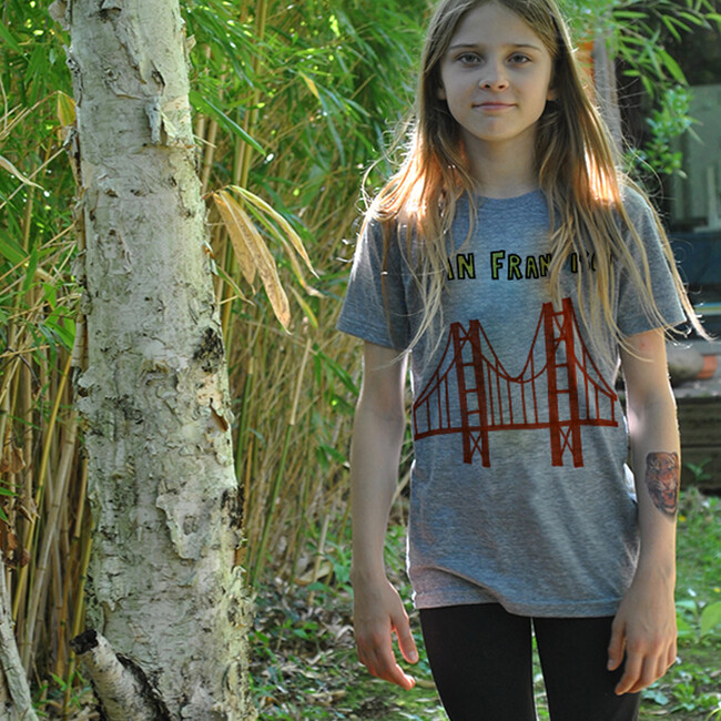 San Francisco Golden Gate Tee, Grey Triblend - T-Shirts - 2
