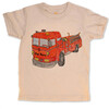 Fire Truck Tee, Natural Organic - T-Shirts - 1 - thumbnail