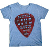 Guitar Pick Atx Tee, Blue Triblend - T-Shirts - 1 - thumbnail