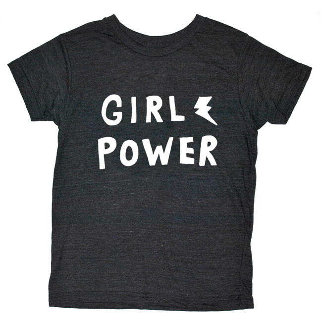 Girl Power Tee, Black Triblend