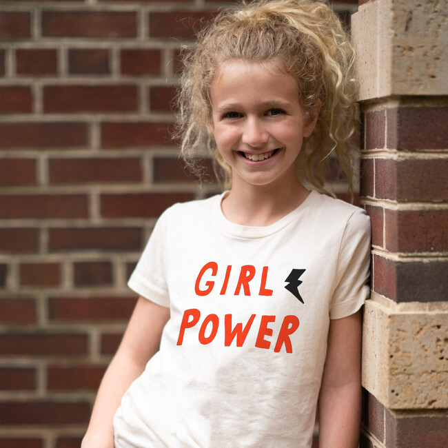 Girl Power Tee, Natural Organic