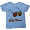California Sunnies Tee, Blue Triblend - Tees - 1 - thumbnail