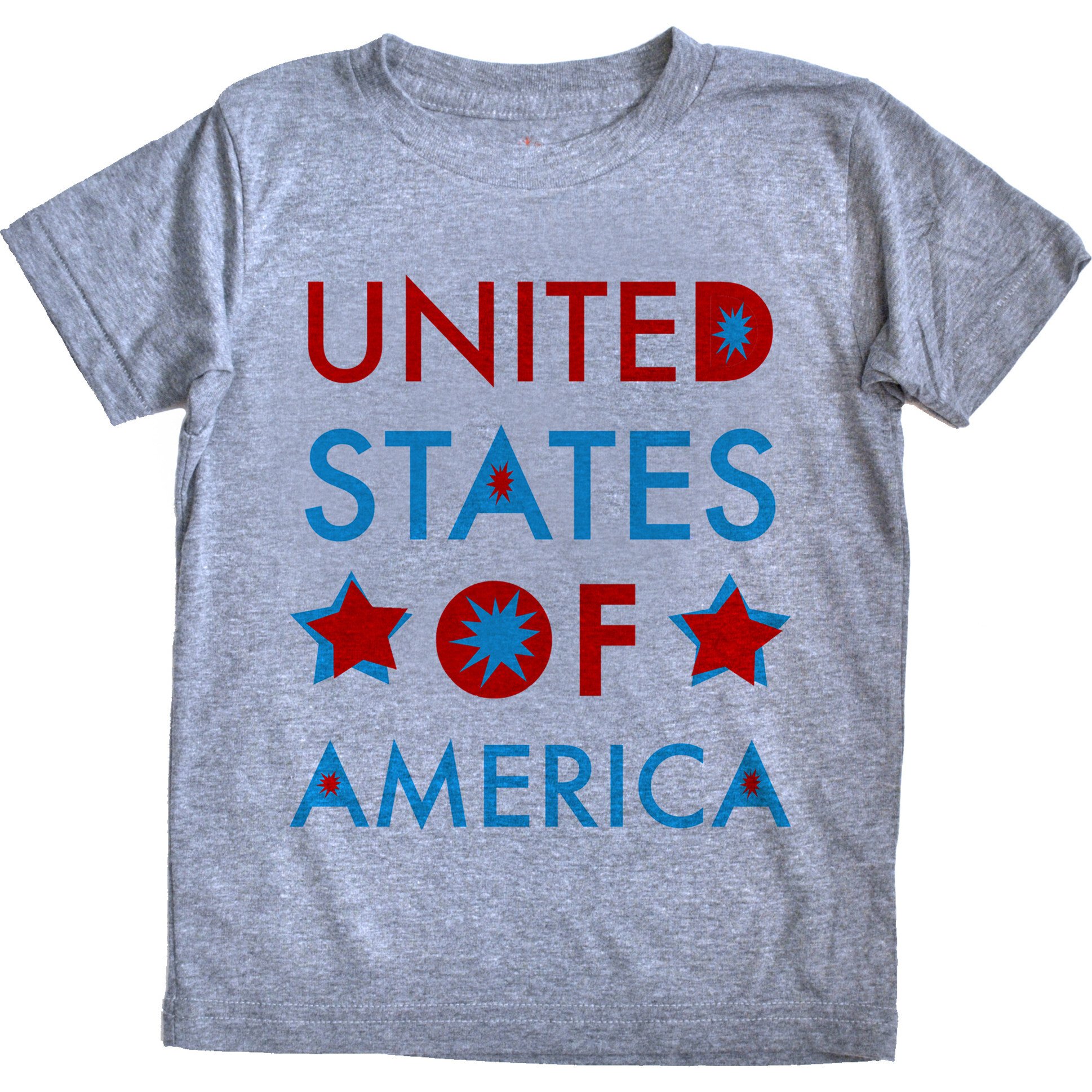Usa Tee, Grey Triblend - T-Shirts - 1