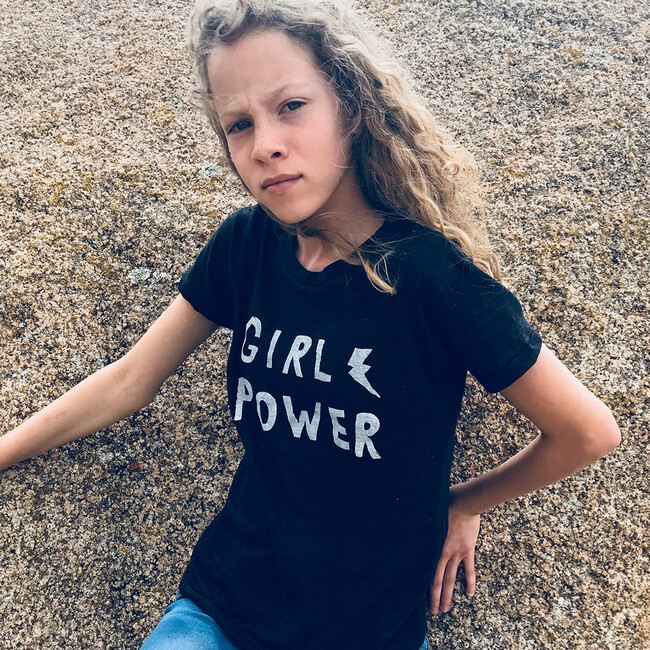 Girl Power Tee, Black Triblend - Tees - 3