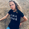 Girl Power Tee, Black Triblend - Tees - 3 - thumbnail