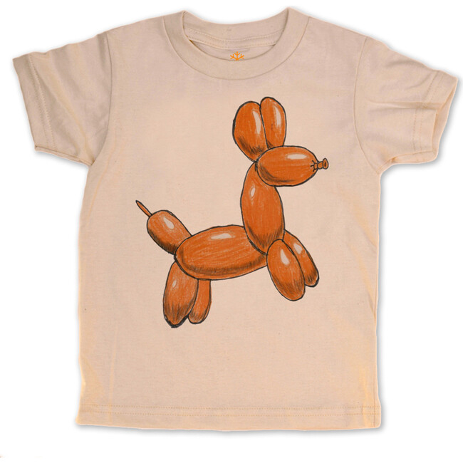 Balloon Dog Tee, Natural Organic