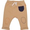 Camel Embroidery Harem Pants, Tan - Pants - 1 - thumbnail