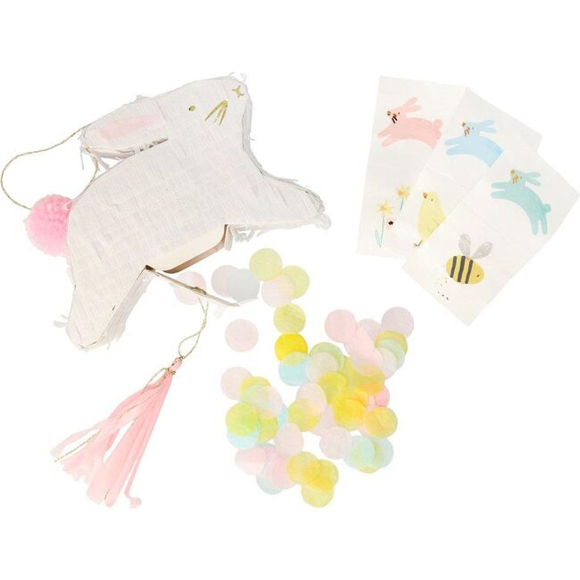 Leaping Bunny Pinata Favours, White - Favors - 1