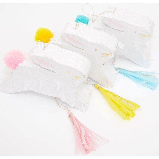 Leaping Bunny Pinata Favours, White - Favors - 5