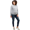 Women's Jojo Maternity + Nursing Hoodie, Gray Hacci - Sweatshirts - 4 - thumbnail