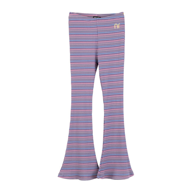 Janis Flare Ribbed Legging, Lavender Multi