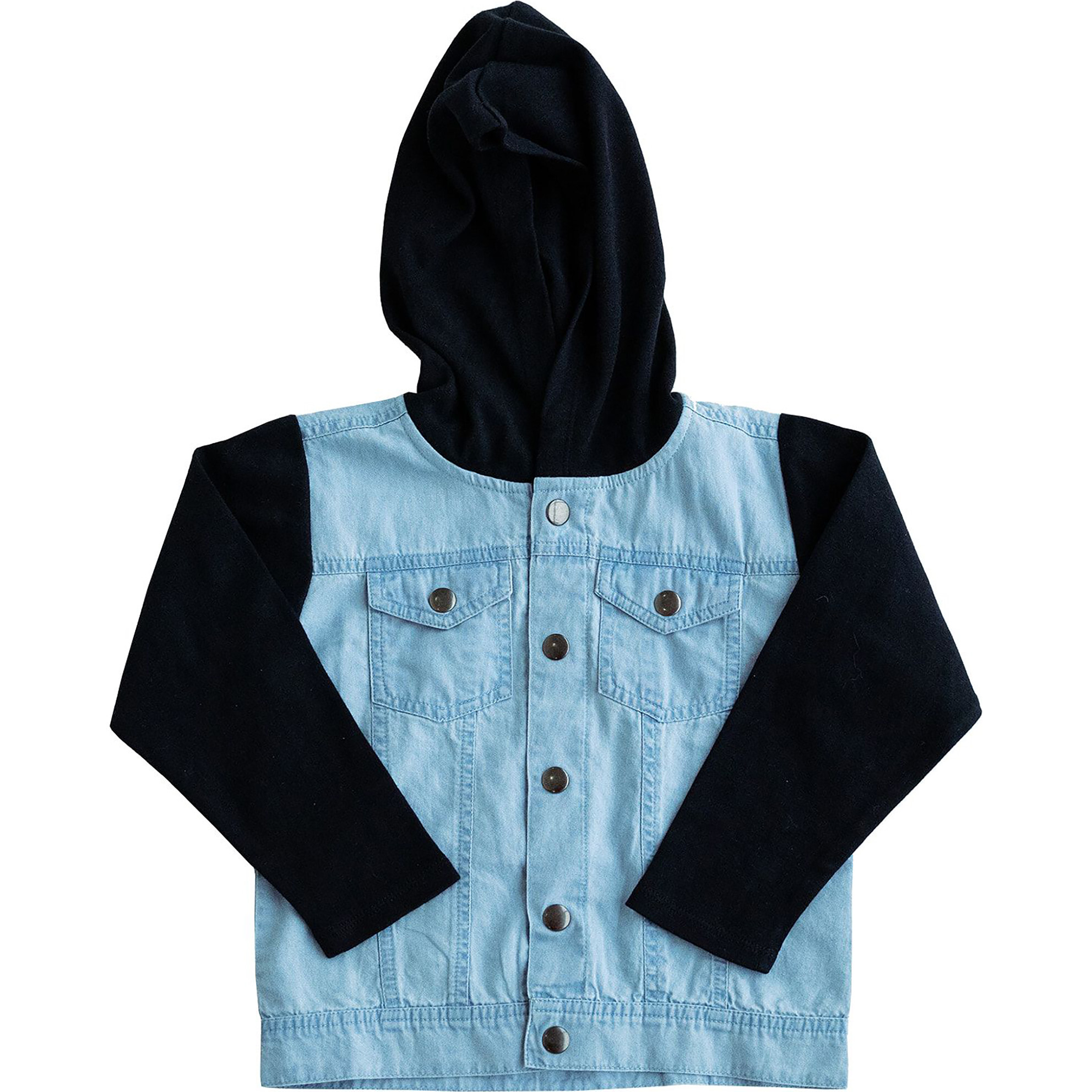Overshirt Hoodie, Black Bolt - Jackets - 1