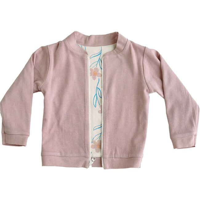 Reversible Jacket, Floral Whimsy/Misty Rose - Jackets - 2