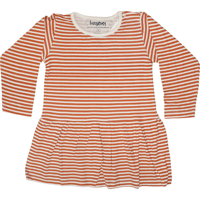 Lilah Dress, Rust Stripe - Dresses - 3
