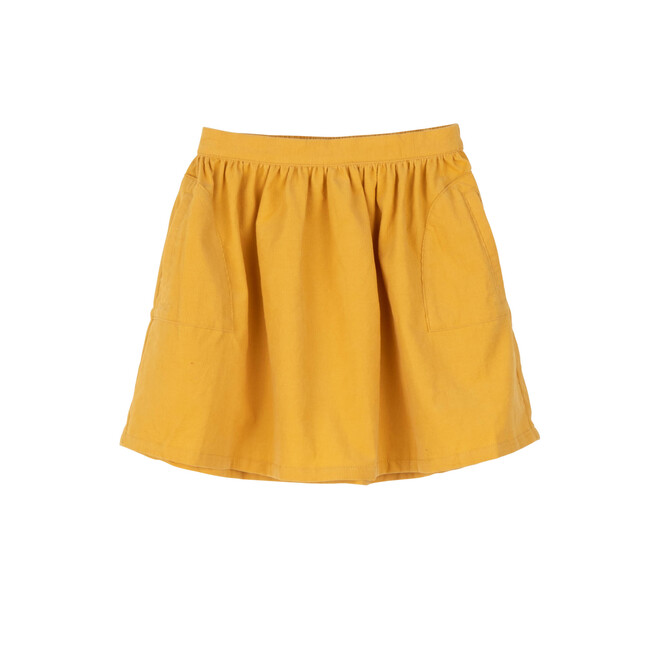 Cassie Cord Skirt, Butterscotch Mini Cord - Skirts - 1