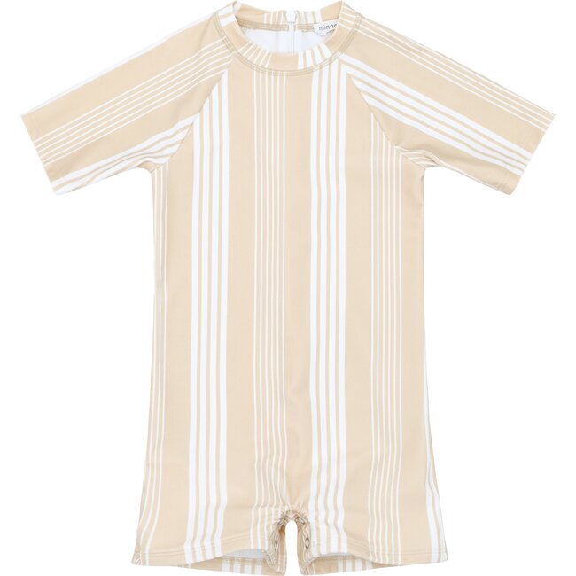 Rashgaurd One Piece, Café Stripe