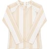 Rashguard, Café Stripe - Rash Guards - 1 - thumbnail