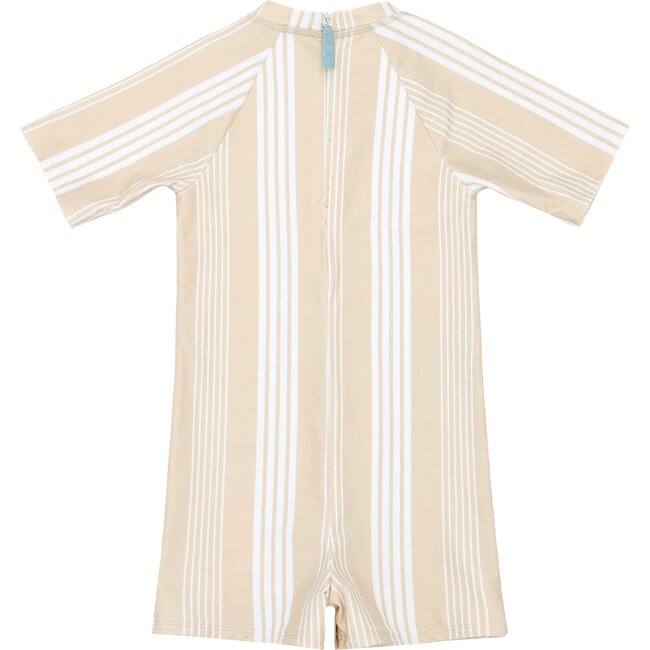 Rashgaurd One Piece, Café Stripe - One Pieces - 4