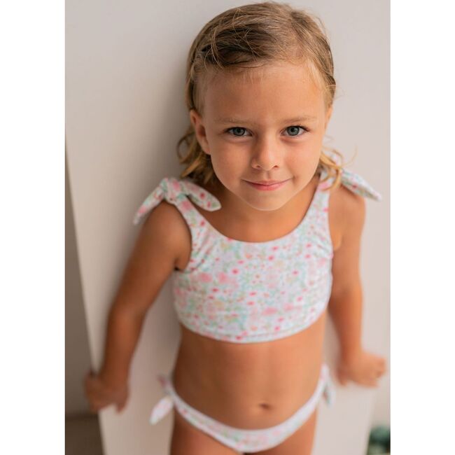 Floral Knot Bikini Bottom, Emerald - Two Pieces - 3