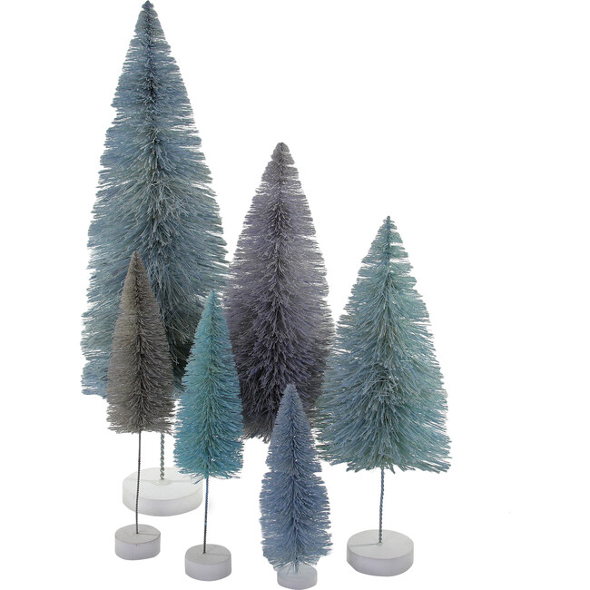 Spectrum Trees Set of 6, Winter Blue